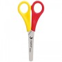 Tijera Infantil punta redonda 13 cm zurdos rojo/amarillo Tijeras