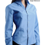 Blusa Oxford Manga Larga Celeste Mujer Uniforme Corporativo Ropa de trabajo