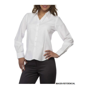 Blusa oxford manga larga Blanca Ropa de trabajo