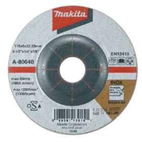 DISCO DESBASTE ACERO INOX. 180 X 6 X 22,23MM PARA TRABAJO PESADO