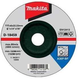 Disco Desbaste Metal 4-1/2" (115 X 6 X 22,23 Mm.) C.D. / A24R-Bf