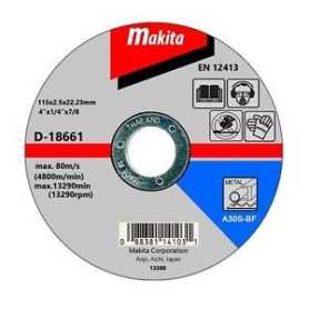 Disco corte Metal Makita 7" RECTO / A30S-BF
