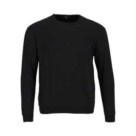 Polerón Cuello Redondo Franela Negro Ropa de trabajo