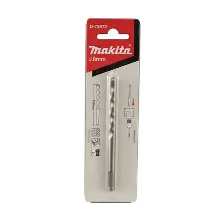 Broca Piloto Makita SDS-PLUS 8 x 110 mm D-73972 Brocas