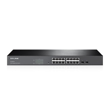 Switch Smart 16 Puertos 10/100 + 2 Puertos Gigabit TP-Link TL-SL2218