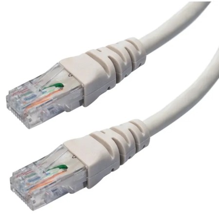 Patch Cord CAT6 UTP RJ45 3 Metros Gris Cables tecnologicos