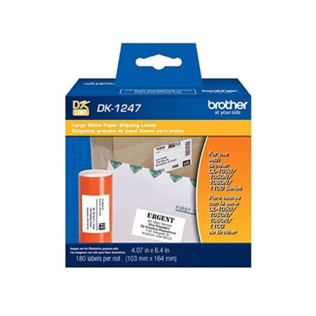 Etiqueta Precortada Brother DK-1247 103 mm x 164 mm Original Etiquetas de Impresora