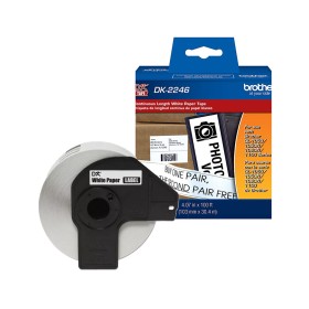 Etiqueta Adhesiva Continua Brother DK-2246 103 mm x 30,48 m Original Etiquetas de Impresora