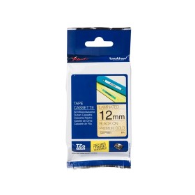 Cinta Laminada Brother TZe-PR831 Negro sobre Dorado Premium 12 mm x 8 m Original Cintas Rotuladoras