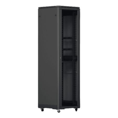 Gabinete de Piso 27U Autosoportado 19” para Equipos de Redes Rack y Gabinetes