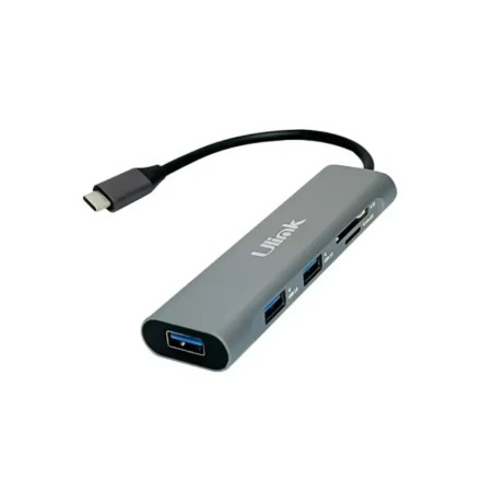 Adaptador Multipuerto USB Tipo C 5 en 1 Ulink UL-ADC530RD USB 3.0 + SD + MicroSD Adaptadores