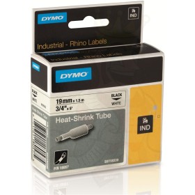 Cinta Termocontraíble DYMO Rhino 18057 19 mm (3/4”) Negro sobre Blanco Cintas Rotuladoras