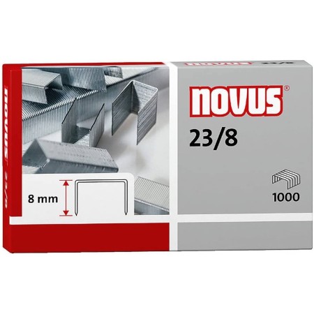 Corchetes novus 23/8 1000 unidades Herramienta inalambrica sin bateria