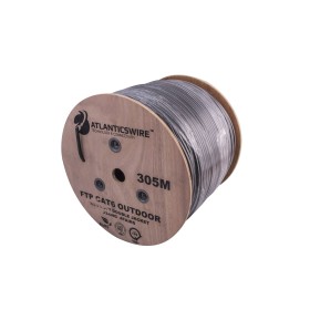 Cable FTP CAT6 305 Metros 23AWG CCA PVC Negro Atlanticsware Cable utp