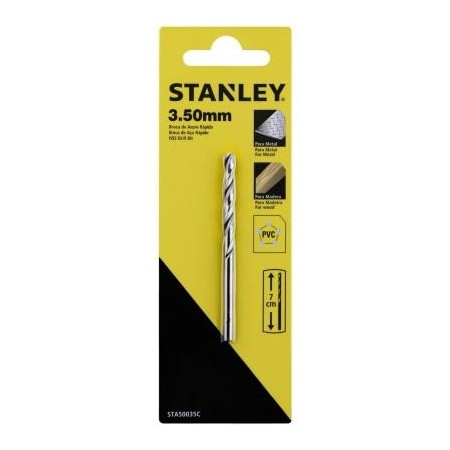 Broca HSS 3,5 x 70 mm Stanley STA50035C para Metal Brocas
