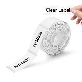 Cinta Transparente para Rotuladora Niimbot N1 13 × 30 mm – 195 Etiquetas Cintas Rotuladoras