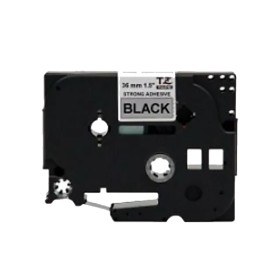 Cinta Rotuladora Brother TZe-S961 Negro sobre Plata 36 mm Cintas Rotuladoras