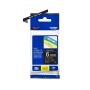 Cinta Rotuladora Brother TZe-315 Blanco sobre Negro 6 mm x 8 m Laminada Original precio online