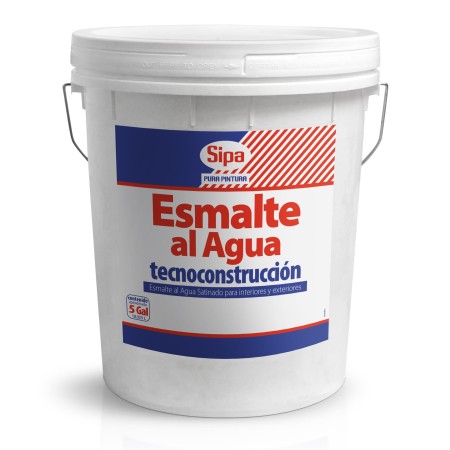 Esmalte al agua SIPA semibrillo blanco 4GL Pinturas