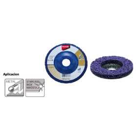 Disco Limpiador Fibra Morado 110Mm