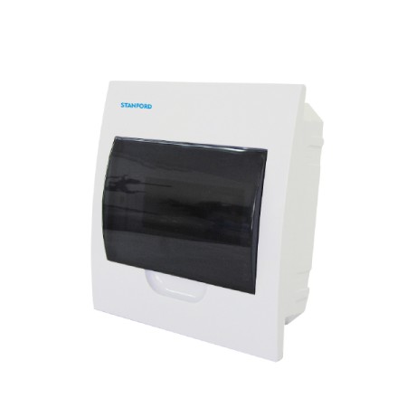Tablero Eléctrico Embutido Stanford 8 Polos con Tapa Blanca Electricidad