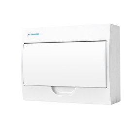 Tablero Eléctrico Sobrepuesto Stanford 12 Polos Tapa Opaca Electricidad