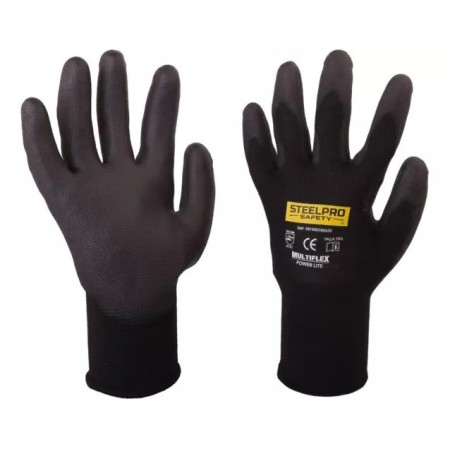 Guante Multiflex Poliéster Nitrilo Foam Talla L Steelpro Seguridad industrial