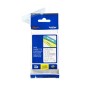 Cinta rotuladora Brother Blanco sobre transparente 18 mm TZe145 comprar en Chile