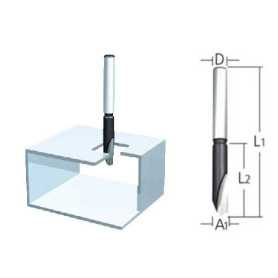 FRESA TOMA 1/4" - 6 X 18 mm P/ALUMINIO
