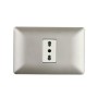Enchufe Simple Bipaso 10A/16A 250V STANFORD Champagne Enchufes electricos