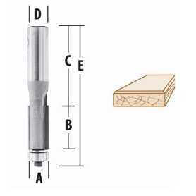 FRESA RECTA P/LAMINADOS 2 FILOS 1/4" X 1/2" c/rodamiento EJE 1/4"