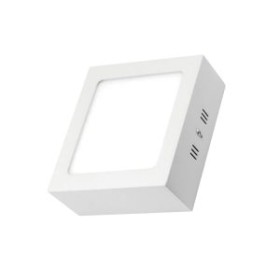Panel LED Cuadrado Sobrepuesto 12W 6500K Electricidad