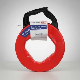 Laucha Pasacables de Acero con Carrete 30 Metros Stanford F-SM8030 Electricidad