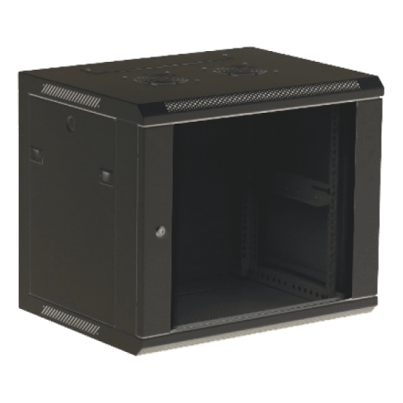 Gabinete Mural Rack 9U 19” 600 mm de Profundidad Rack y Gabinetes