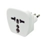 Enchufe Adaptador Universal Stanford 10A 250V Negro/Blanco 8011 Electricidad