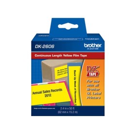 Etiqueta de Película Continua Brother DK-2606 62 mm x 15,24 m Original Etiquetas de Impresora