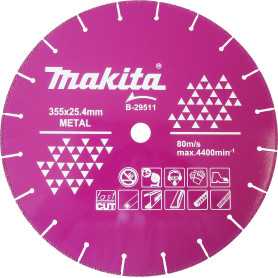 DISCO DIAMANTADO 14" 355MM X 25.4MM CORTE METAL Larga Vida