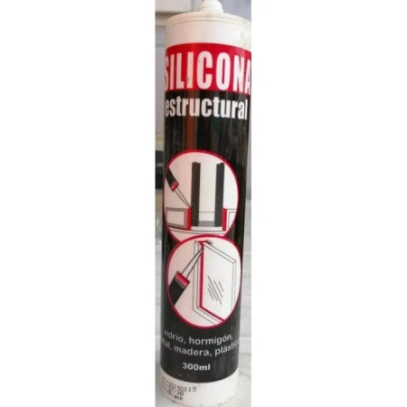Silicona Estructural Negro 330 ml Sellos y adhesivos