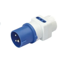 Adaptador enchufe Industrial 3x2pT 10/16A 220V Enchufes electricos