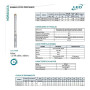 BOMBA POZO PROFUNDO LEO 4XRm4/10-0.75 + 20M CABLE