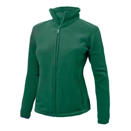 Micropolar Mujer Verde Botella Manga Larga Ropa de trabajo