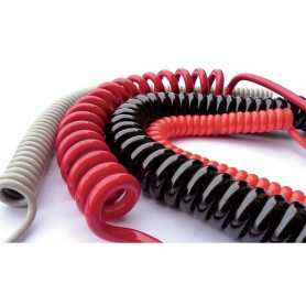 Cordón Espiral telefónico blanco