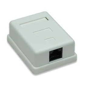 Roseta simple de conexion RJ-45 Cat5e Modulo RJ-45