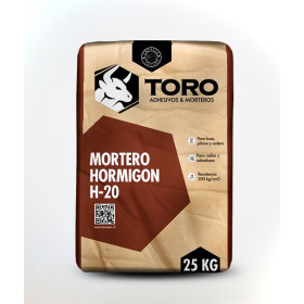 Hormigón Preparado H20 Toro 25 kg Cemento y Morteros
