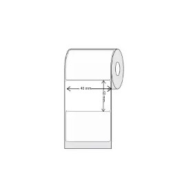 Etiqueta termica 60x40 mm rollo de 500 Unidades Etiquetas adhesivas térmicas