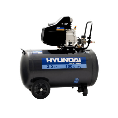 Compresor Aire Hyundai 2 HP 100 L por Correa 82HYXY100C Compresor de aire