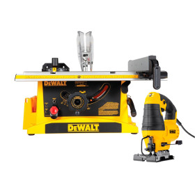 Sierra de Banco DeWalt DWE7470 + Caladora 550W Kit Promocional