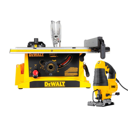Sierra de Banco DeWalt DWE7470 + Caladora 550W Kit Promocional