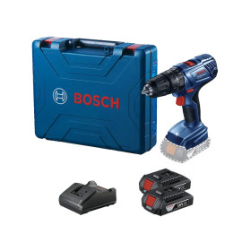 Taladro Atornillador Percutor + 2 Baterias Y Cargador Gsb 180-LI 18V Bosch 06019F83E0 Taladro percutor inalambrico