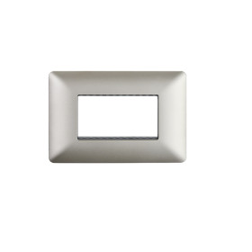 Placa Electrica Triple Champagne Stanford 3963 Enchufes electricos